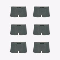 Kit 6 Cuecas Lupo Sunga Fio Texturizado 00526-106