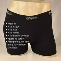 Kit 6 Cuecas Masculina Boxer 96% Algodão Cores Sortidas - P