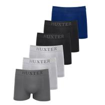 Kit 6 Cuecas Masculinas Boxer Microfibra Huxter