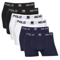Kit 6 Cuecas Polo Wear Menino Infantil Sem Costura Lisa