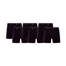 Kit 6 Cuecas Pretas Boxer Trifil Sem Costura - Cotton Kit 6 Cuecas Pretas Boxer Trifil Sem Costura - Cotton