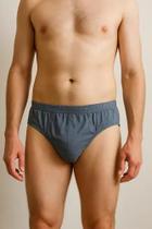 Kit 6 Cuecas Slip Adulto de Algodão Tradicional Básica Famy Tamanho:G