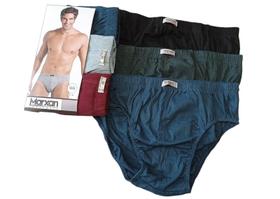 Kit 6 Cuecas Slip Algodão Canelado Elástico Embutido Adulto Marxan Kit 6 Cuecas Slip Algodão Canelado Elástico Embutido Adulto Marxan