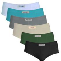 Kit 6 cuecas slip de algodão tamanhos grandes 54 ao 64 plus size Kit 6 cuecas slip de algodão tamanhos grandes 54 ao 64 plus size