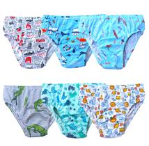 Kit 6 Cuecas Slip infantil Lisa e Estampas Divertidas Cores Sortidas Tampinha