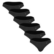 Kit 6 Cuecas Slip Zorba Light Confortável Forro Frontal 100% Algodão