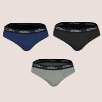 Kit 6 Cuecas Slip Zorba Max 100% Algodão Qualidade Conforto