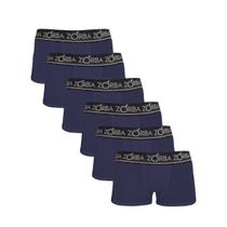 Kit 6 Cuecas Zorba Boxer Plus 717 Marinho - G