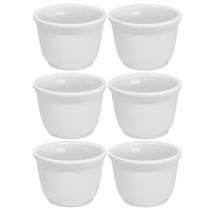Kit 6 Cumbuca Feijoada Caldo Vinagrete 140 Ml Branca - RR Porcelana