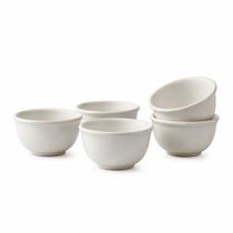 Kit 6 Cumbucas 200ml - Tigelas- Porcelana branca