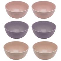 Kit 6 Cumbucas Bowl de Bambu Sortido 15x7cm Lyor Sobremesa Cereais Frutas Petiscos Kit 6 Cumbucas Bowl de Bambu Sortido 15x7cm Lyor Sobremesa Cereais Frutas Petiscos