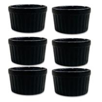 Kit 6 Cumbucas De Porcelana Para Molhos, Petiscos E Tábuas De Porção