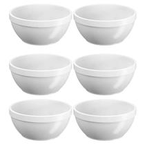 Kit 6 Cumbucas Plásticas 300ml Brancas Bowl Sobremesa Sorvete Sopa Caldos Uno Coza Kit 6 Cumbucas Plásticas 300ml Brancas Bowl Sobremesa Sorvete Sopa Caldos Uno Coza