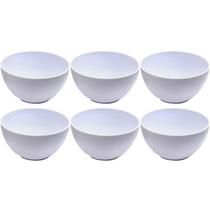 Kit 6 Cumbuquinhas Brancas 356ml Tigelas de Plástico Pequenas Sobremesa Multiuso Cinquetti Kit 6 Cumbuquinhas Brancas 356ml Tigelas de Plástico Pequenas Sobremesa Multiuso Cinquetti