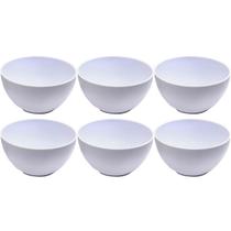 Kit 6 Cumbuquinhas Brancas 356ml Tigelas de Plástico Pequenas Sobremesa Multiuso Cinquetti Kit 6 Cumbuquinhas Brancas 356ml Tigelas de Plástico Pequenas Sobremesa Multiuso Cinquetti