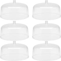 Kit 6 Cúpulas para Prato De Bolo Tampa Acrílico Cúpula 30cm Kit 6 Cúpulas para Prato De Bolo Tampa Acrílico Cúpula 30cm