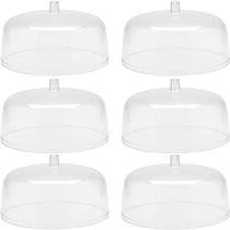 Kit 6 Cúpulas para Prato De Bolo Tampa Acrílico Cúpula 30cm Kit 6 Cúpulas para Prato De Bolo Tampa Acrílico Cúpula 30cm