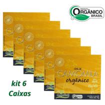 KIT 6 CX Chá Camomila 60 sachês orgânico Campo Verde KIT 6 CX Chá Camomila 60 sachês orgânico Campo Verde