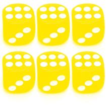 Kit 6 Dados Amarelo 6 Lados 1mm Orixás Umbanda Erês Kit 6 Dados Amarelo 6 Lados 1mm Orixás Umbanda Erês