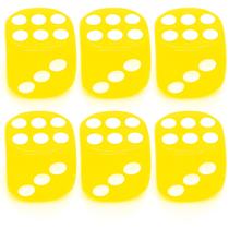 Kit 6 Dados Amarelo 6 Lados 1mm Orixás Umbanda Erês Kit 6 Dados Amarelo 6 Lados 1mm Orixás Umbanda Erês