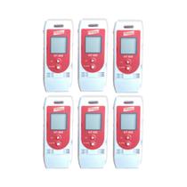 Kit 6 Datalogger Digital Temperatura Umidade 32000 Leituras Alarme Usb Ht-900 Portátil Instrutherm Kit 6 Datalogger Digital Temperatura Umidade 32000 Leituras Alarme Usb Ht-900 Portátil Instrutherm