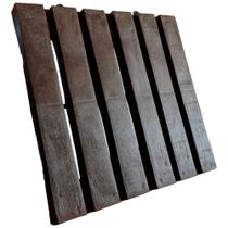 Kit 6 Deck De Plástico Marrom Àreas Externas Bóx 30x30 Cada