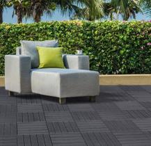 Kit 6 deck modular plástico antiderrapante 30x30 piscina box varanda jardim sacada Kit 6 deck modular plástico antiderrapante 30x30 piscina box varanda jardim sacada