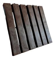 Kit 6 Deck Modular Plástico Marrom Àreas Externas 30x30 Cada