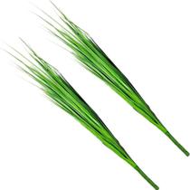 Kit 6 Decoração Folhagem Capim Verde Artificial Natal 110cm Kit 6 Decoração Folhagem Capim Verde Artificial Natal 110cm