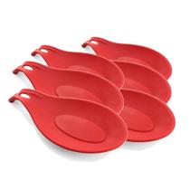 Kit 6 Descanso de Colheres Utensílios Talheres Silicone