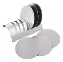 Kit 6 Descanso Redondo 10Cm Copos Inox Anti Derramente - Kehome Kit 6 Descanso Redondo 10Cm Copos Inox Anti Derramente - Kehome