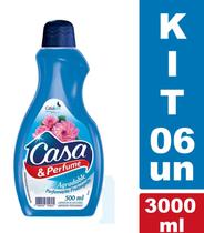 Kit 6 Desinfetante Agradable Casa e Perfume 500ml Uso Geral - CasaKm