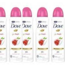 kit 6 Desodorante Aerosol Dove Go Fresh Antitranspirante 200mL
