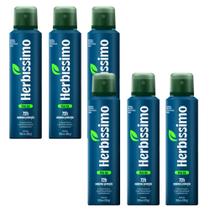 Kit 6 Desodorante Aerossol Herbíssimo Blue Ice 150 Ml - Dana Kit 6 Desodorante Aerossol Herbíssimo Blue Ice 150 Ml - Dana
