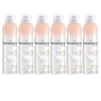 Kit 6 Desodorante Aerossol Herbíssimo Care Sem Álcool Vanilla 150Ml Dana