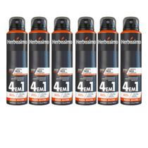 Kit 6 Desodorante Aerossol Herbíssimo Dark Silver 150 Ml - Dana