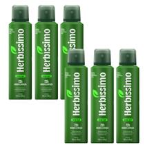 Kit 6 Desodorante Aerossol Herbíssimo Green Leaf 150 Ml - Dana Kit 6 Desodorante Aerossol Herbíssimo Green Leaf 150 Ml - Dana