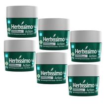 Kit 6 Desodorante Creme Action Herbíssimo 55G - Dana