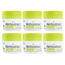 Kit 6 Desodorante Creme Fresh Herbíssimo 55G - Dana