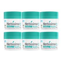 Kit 6 Desodorante Creme Neutro Herbíssimo 55G - Dana Kit 6 Desodorante Creme Neutro Herbíssimo 55G - Dana