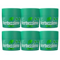 Kit 6 Desodorante Cremoso Neutro Herbíssimo 55G - Dana