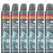 kit 6 Desodorante Dove Men + Eucalipto e Menta Aerosol Antitranspirante 72h com 150ml