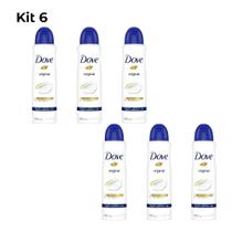 Kit 6 Desodorante Dove Original Aerosol 150ml