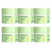 Kit 6 Desodorante Em Creme Limão e Chá Verde 55G - Red Apple