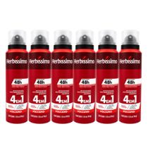 Kit 6 Desodorante Herbíssimo Care Masculino Volcano 150ml - Dana Kit 6 Desodorante Herbíssimo Care Masculino Volcano 150ml - Dana