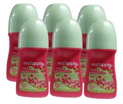 Kit 6 Desodorante Red Apple Roll On Rosa Mosqueta 55ml Kit 6 Desodorante Red Apple Roll On Rosa Mosqueta 55ml