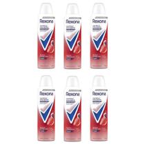 Kit 6 Desodorante Rexona Frutas Vermelhas 150ml Controle Inteligente de Odor e Suor Kit 6 Desodorante Rexona Frutas Vermelhas 150ml Controle Inteligente de Odor e Suor