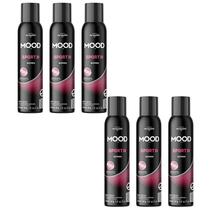 Kit 6 Desodorante Sport Women Mood Care 150Ml - My Health