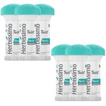 Kit 6 Desodorante Twist Creme Neutro Herbíssimo 45G - Dana Kit 6 Desodorante Twist Creme Neutro Herbíssimo 45G - Dana