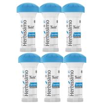 Kit 6 Desodorante Twist Sensitive Herbíssimo 45G - Dana Kit 6 Desodorante Twist Sensitive Herbíssimo 45G - Dana